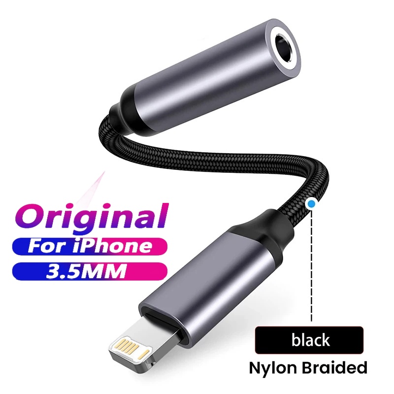 Wired Earphone Lightning - แจ็ค 3.5 มม.สายAUX 8-Pinแสงอินเทอร์เฟซAUXอะแดปเตอร์หูฟังAudio Kable Connector