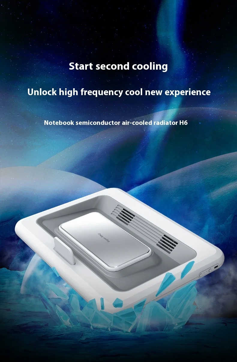 Cooling Stand Tablet - คูลเลอร์แล็ปท็อปสําหรับเล่นเกมพร้อมพัดลมระบายความร้อน 2 ตัวระบายความร้อนอย่างรวดเร็วของเซมิคอนดักเตอร์ขาตั้งคูลเลอร์โน้ตบุ๊คแบบปรับได้ Coolpad H6