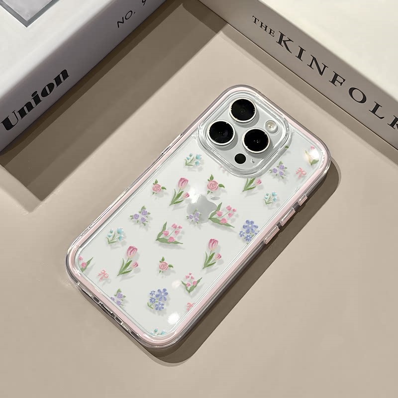 Samsung Galaxy A55 - เคสโทรศัพท์แบบใสลายดอกไม้เต็มจอ สำหรับ Samsung Galaxy S26 Ultra,