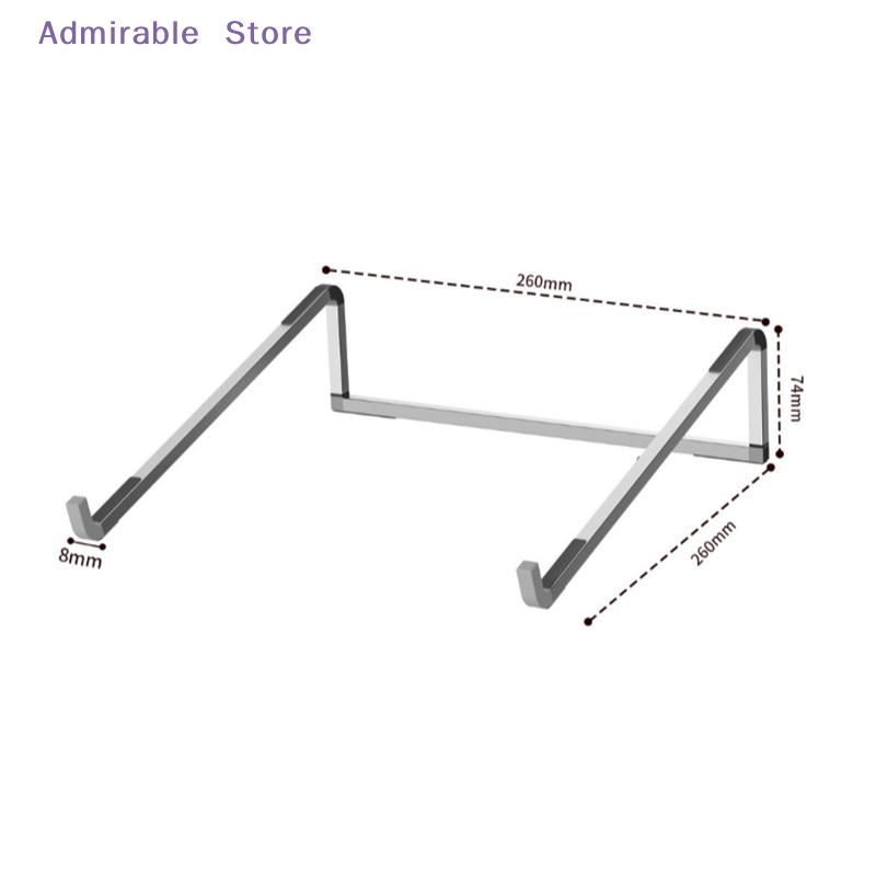 Cooling Stand Tablet - [W] แท่นวางแล็ปท็อปแบบปรับระดับได้ พับเก็บได้ ที่วางโน้ตบุ๊กแบบพกพา ออกแบบตามหลักสรีรศาสตร์ สำหรับโต๊ะทำงาน