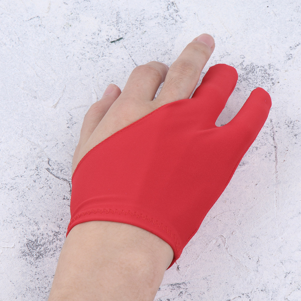 Drawing Glove Artist - ถุงมือวาดภาพสองนิ้วสำหรับศิลปิน 2 ชิ้น ป้องกันคราบสกปรก ระบายอากาศได้ดี ผ้าสแปนเด็กซ์