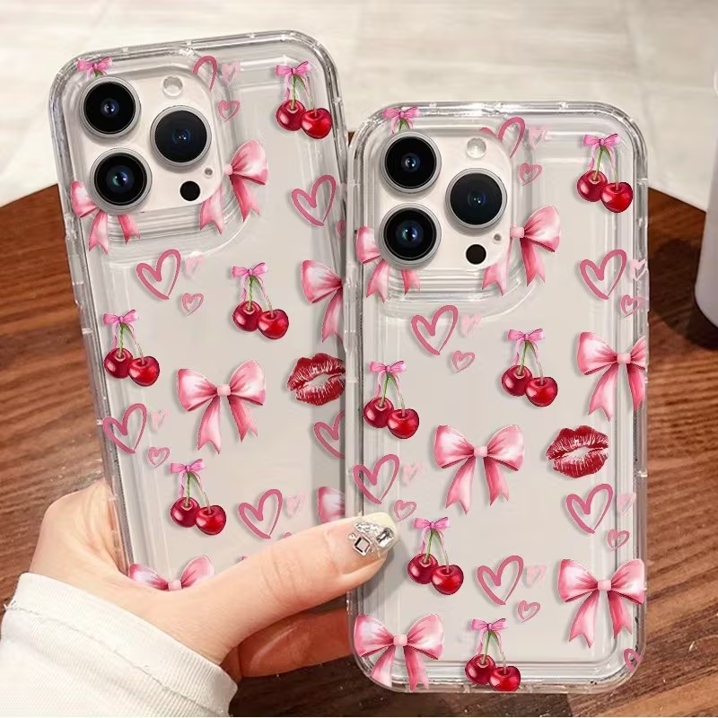 เคสโทรศัพท์ซิลิโคนใสลายเชอร์รี - Samsung Galaxy A55 บทวิจารณ์และราคา
