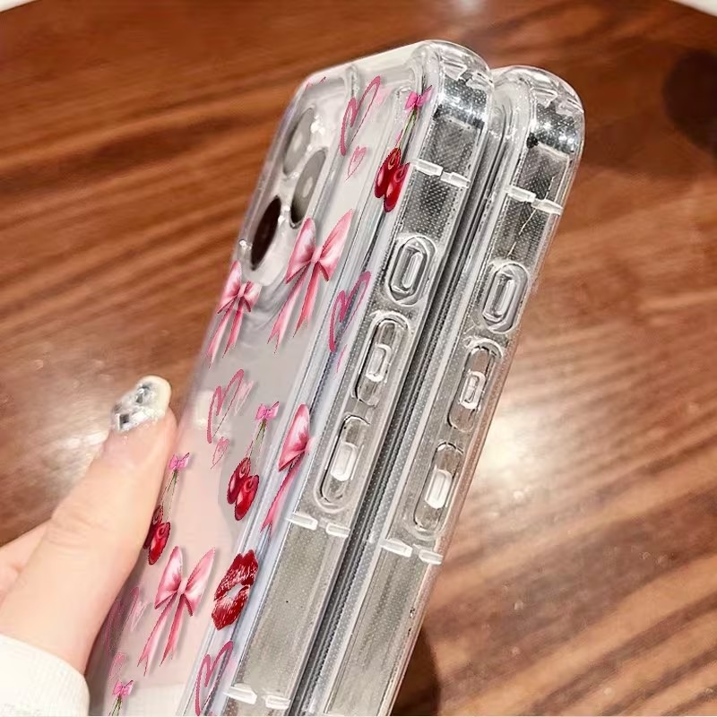 เคสโทรศัพท์ซิลิโคนใสลายเชอร์รี - Samsung Galaxy A55 บทวิจารณ์และราคา