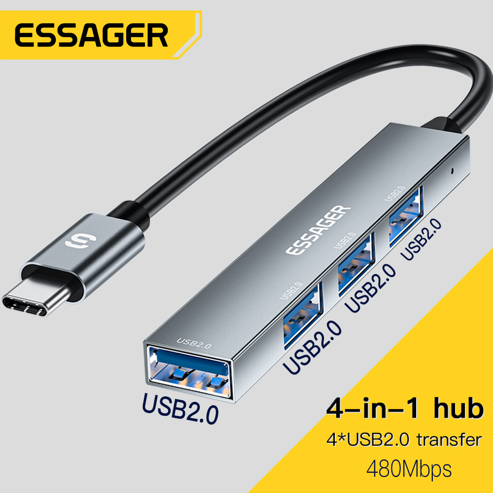 Essager 4 in 1 USB C Cable Hub - Usb Hub Type C บทวิจารณ์และราคา