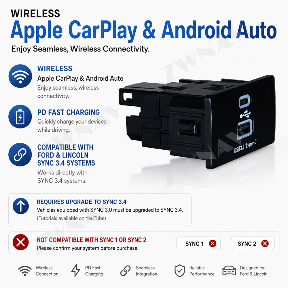 อะแดปเตอร์ Wireless CarPlay An - Usb Hub Type C บทวิจารณ์และราคา