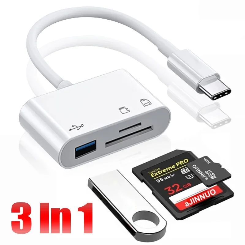อะแดปเตอร์ฮับแปลง 3-in-1 Type- - Usb Hub Type C บทวิจารณ์และราคา