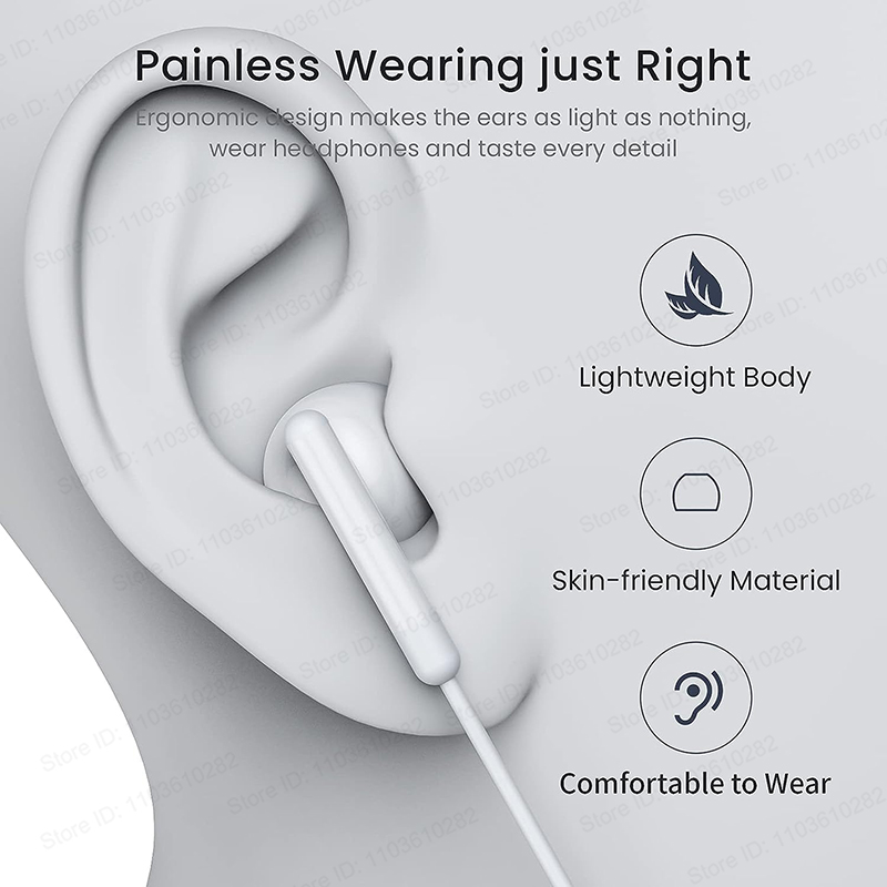 หูฟังแบบมีสายสําหรับiPhone 16  - Wired Earphone Lightning บทวิจารณ์และราคา