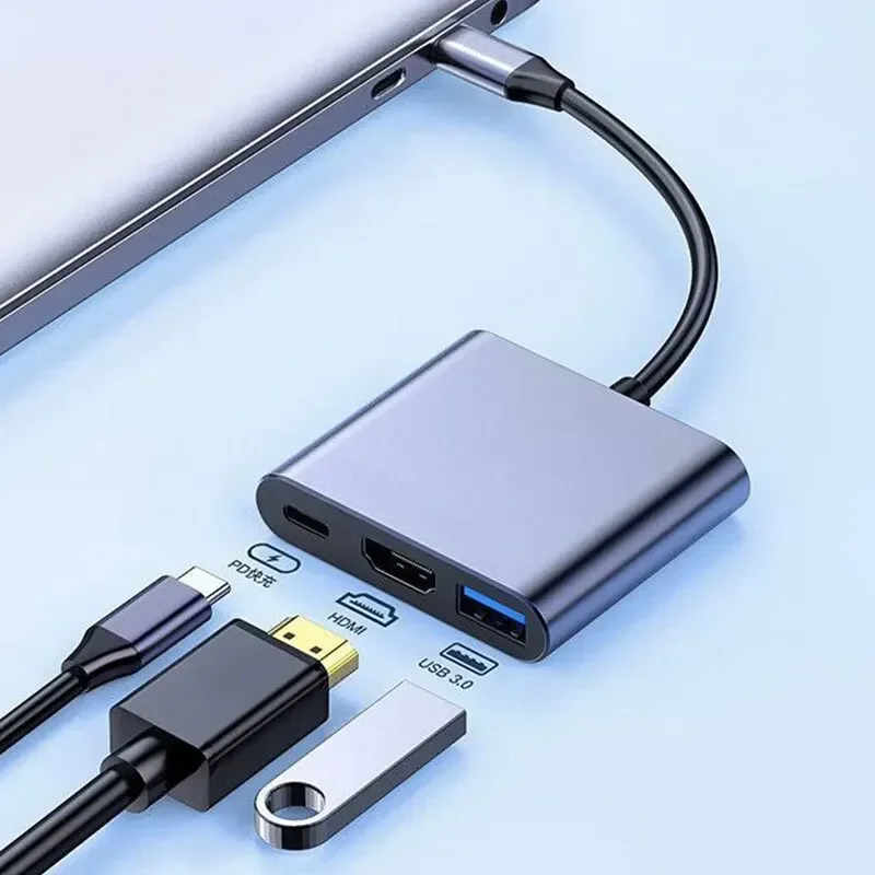 อะแดปเตอร์มัลติพอร์ต Type-C 3- - Usb Hub Type C บทวิจารณ์และราคา